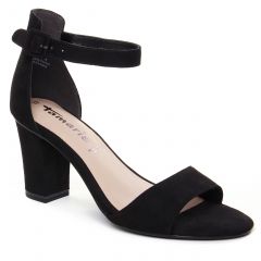 nu-pieds-talons-hauts noir: même style de chaussures en ligne pour femmes que les Marco Tozzi
