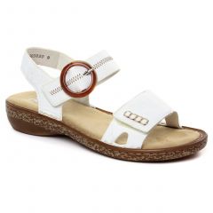 sandales blanc: même style de chaussures en ligne pour femmes que les Rieker