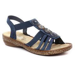 sandales bleu: même style de chaussures en ligne pour femmes que les Les Tropéziennes