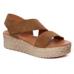sandales-compensees marron: même style de chaussures en ligne pour femmes que les Eva Frutos