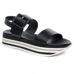 sandales-compensees noir: même style de chaussures en ligne pour femmes que les Les Tropéziennes
