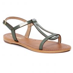 sandales-plates vert: même style de chaussures en ligne pour femmes que les Émilie Karston
