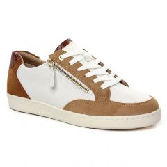 Tamaris 23619 Wht Almond Com : chaussures dans la même tendance femme (tennis blanc marron) et disponibles à la vente en ligne 