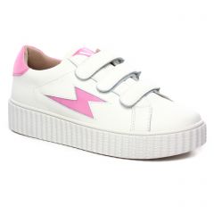 tennis-plateforme blanc rose: même style de chaussures en ligne pour femmes que les Rieker