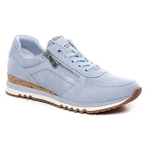 Marco Tozzi 23781 Lt Blue Comb : chaussures dans la même tendance femme (baskets-compensees bleu ciel) et disponibles à la vente en ligne 