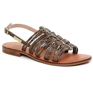 Les Tropéziennes Idaya Beige Serpent : chaussures dans la même tendance femme (sandales beige serpent) et disponibles à la vente en ligne 