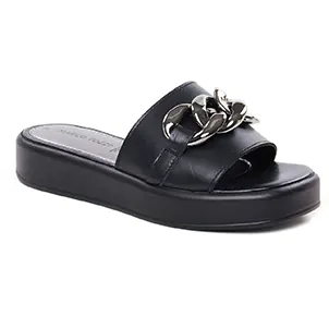 sandales-compensees noir même style de chaussures en ligne pour femmes que les  Rieker