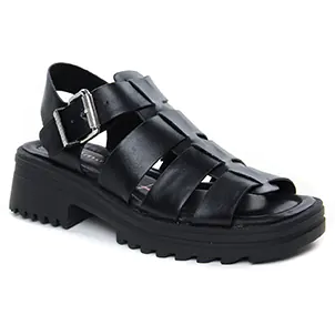 sandales-compensees noir: même style de chaussures en ligne pour femmes que les Remonte