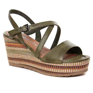 Marco Tozzi 28371 Olive A C : chaussures dans la même tendance femme (espadrilles-compensees vert multi) et disponibles à la vente en ligne 