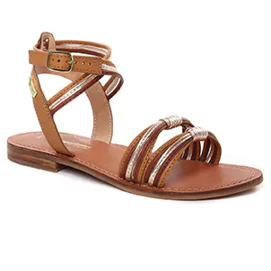 sandales-plates marron: même style de chaussures en ligne pour femmes que les Santafé