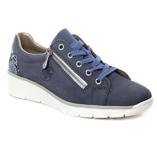 Tennis Et Baskets Mode Rieker 53702-15 Jeans, vue principale de la chaussure femme