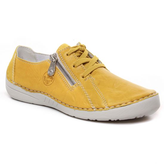 Chaussures À Lacets Rieker 52511-68 Yellow, vue principale de la chaussure femme
