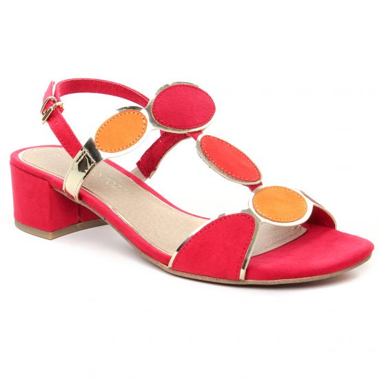 Nu Pieds Et Sandales Marco Tozzi 28230 Red Comb, vue principale de la chaussure femme