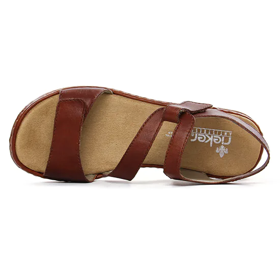 Rieker 51994-24 Brown  ballerine confort marron printemps été chez TROIS  PAR 3