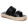 espadrilles compensées noir mode femme printemps été vue 1