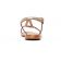 Sandales Plates beige doré mode femme printemps été vue 7
