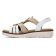 sandales compensées blanc beige mode femme printemps été vue 3