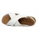 sandales compensées blanc mode femme printemps été vue 4