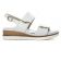 sandales compensées blanc mode femme printemps été vue 2