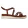 sandales compensées marron mode femme printemps été vue 2