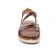 sandales compensées marron mode femme printemps été vue 6