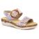 sandales compensées multicolore mode femme printemps été vue 1
