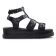 sandales compensées noir mode femme printemps été vue 2