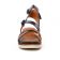 sandales compensées bleu cognac mode femme printemps été vue 6