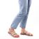 Sandales Plates blanc marron mode femme printemps été vue 8