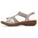 Sandales Plates gris argent mode femme printemps été vue 3