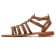 Sandales Plates marron mode femme printemps été vue 3