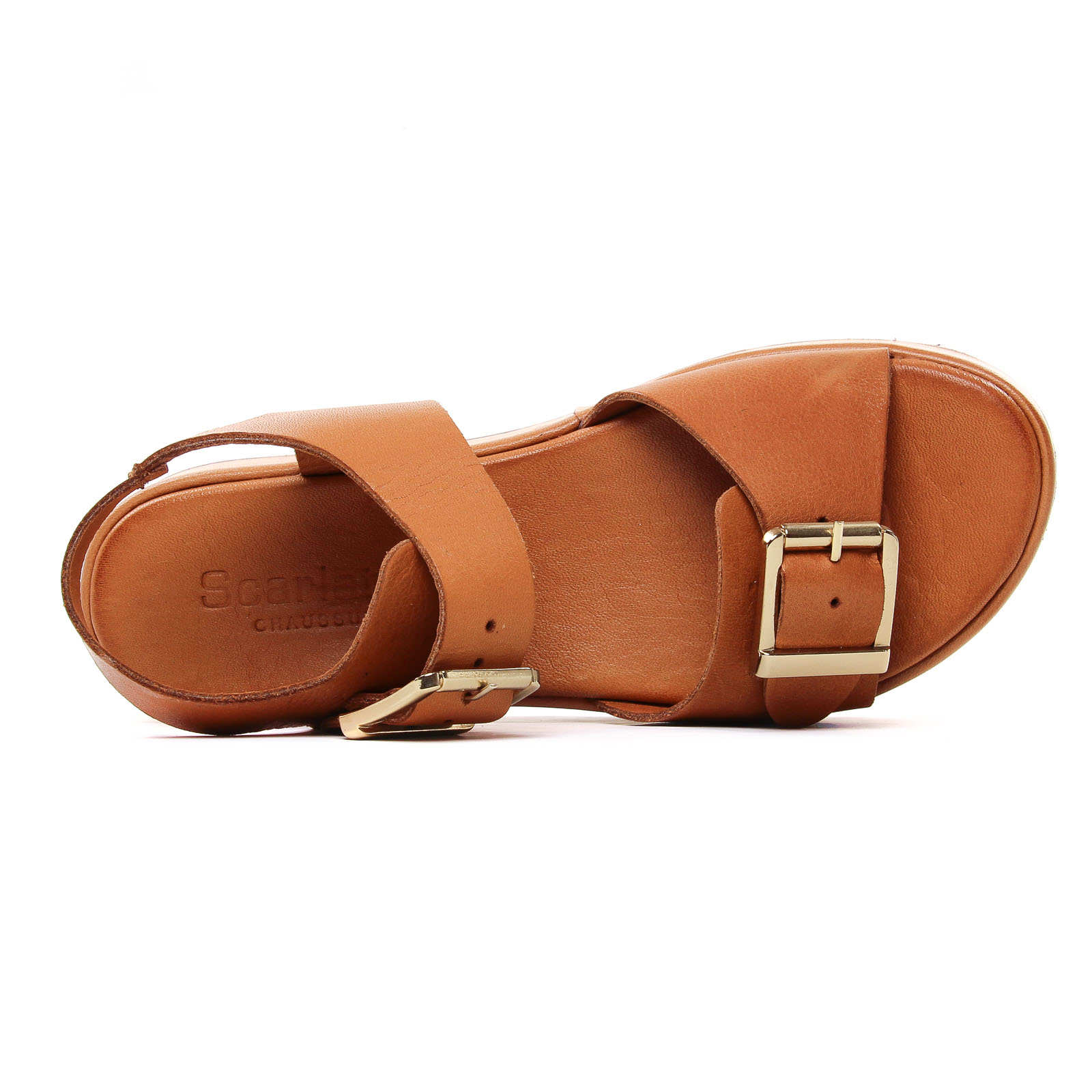 Sandales Femme En Cuir Souple - Talon Compensé 3 Cm, Semelle Antidérapante - Confortables Et élégantes Pour L'été