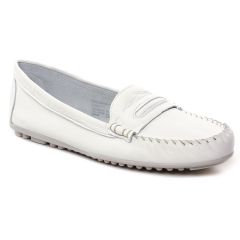 mocassins-confort blanc: même style de chaussures en ligne pour femmes que les Caprice