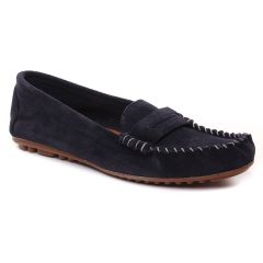 mocassins-confort bleu marine: même style de chaussures en ligne pour femmes que les Caprice