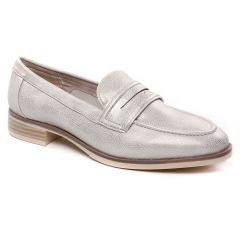 mocassins gris platine: même style de chaussures en ligne pour femmes que les Tamaris