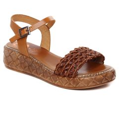 nu-pieds-talons-compenses marron: même style de chaussures en ligne pour femmes que les Porronet