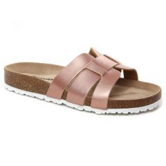 mules rose doré: même style de chaussures en ligne pour femmes que les Tamaris