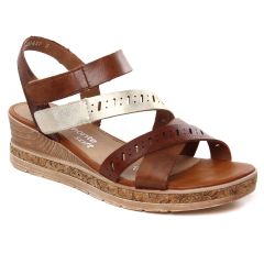 Remonte D3064-24 Muskat Cayenne : chaussures dans la même tendance femme (nu-pieds-semelle-liege marron) et disponibles à la vente en ligne 