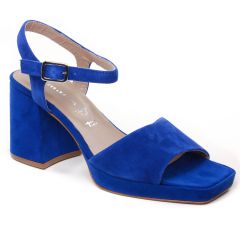 nu-pieds-talons-hauts bleu royal: même style de chaussures en ligne pour femmes que les Tamaris
