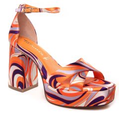 nu-pieds-talons-hauts orange multi: même style de chaussures en ligne pour femmes que les Tamaris