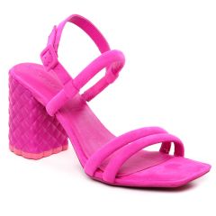 Chaussures femme été 2023 - nu-pieds talons hauts tamaris rose