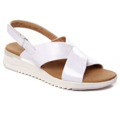 sandales-compensees blanc: même style de chaussures en ligne pour femmes que les Remonte