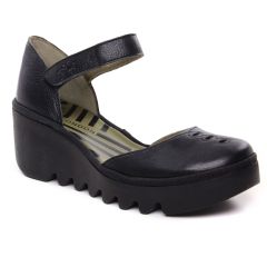 Chaussures femme été 2023 - sandales compensées Fly London noir