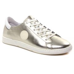 Pataugas Jayo Dore Blanc : chaussures dans la même tendance femme (tennis beige doré) et disponibles à la vente en ligne 