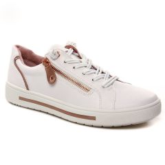 Jana 23660 White Rosegold : chaussures dans la même tendance femme (tennis blanc or) et disponibles à la vente en ligne 