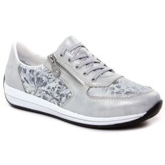 Rieker N1112-80 Ice Grau : chaussures dans la même tendance femme (tennis gris argent) et disponibles à la vente en ligne 