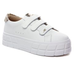 tennis-plateforme blanc or: même style de chaussures en ligne pour femmes que les Vanessa Wu