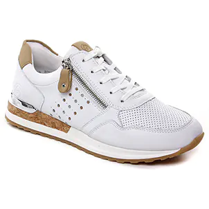 Remonte R2536-80 Weiss Sand : chaussures dans la même tendance femme (baskets-mode blanc) et disponibles à la vente en ligne 