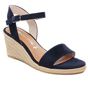Tamaris 28300 Navy : chaussures dans la même tendance femme (espadrilles-compensees bleu marine) et disponibles à la vente en ligne 