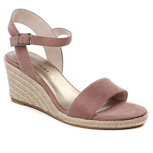 Tamaris 28300 Old Rose : chaussures dans la même tendance femme (espadrilles-compensees rose) et disponibles à la vente en ligne 